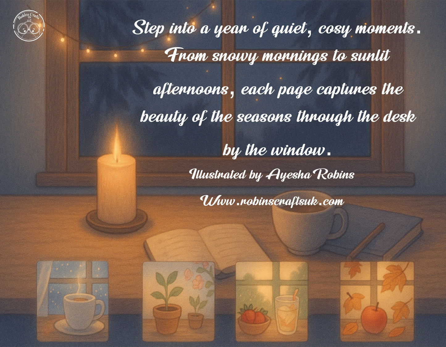 Moments by the window an illustrated 12 month calendar