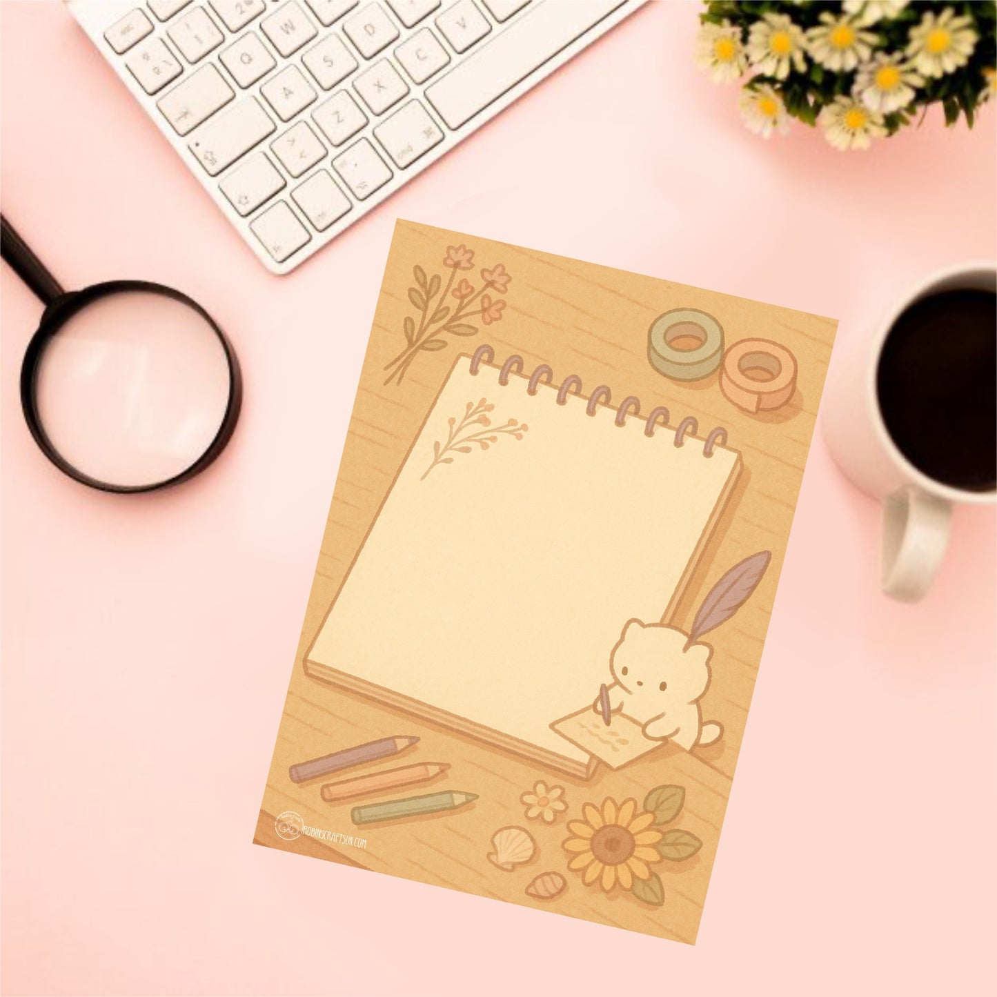 Summer evening note pad
