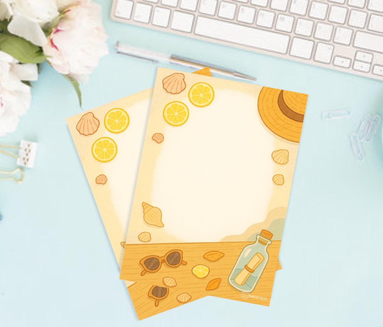 Summer vibes note pad