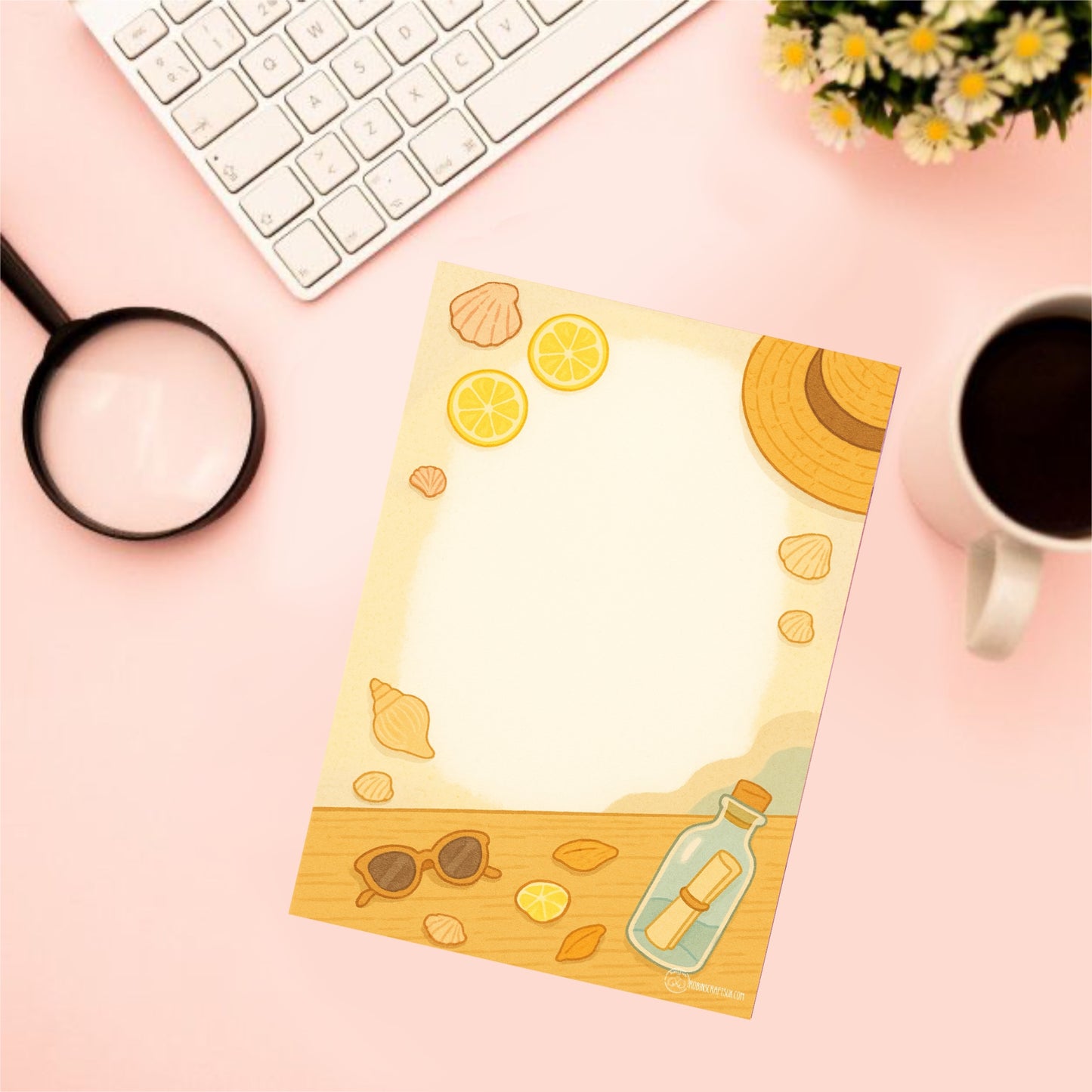 Summer vibes note pad