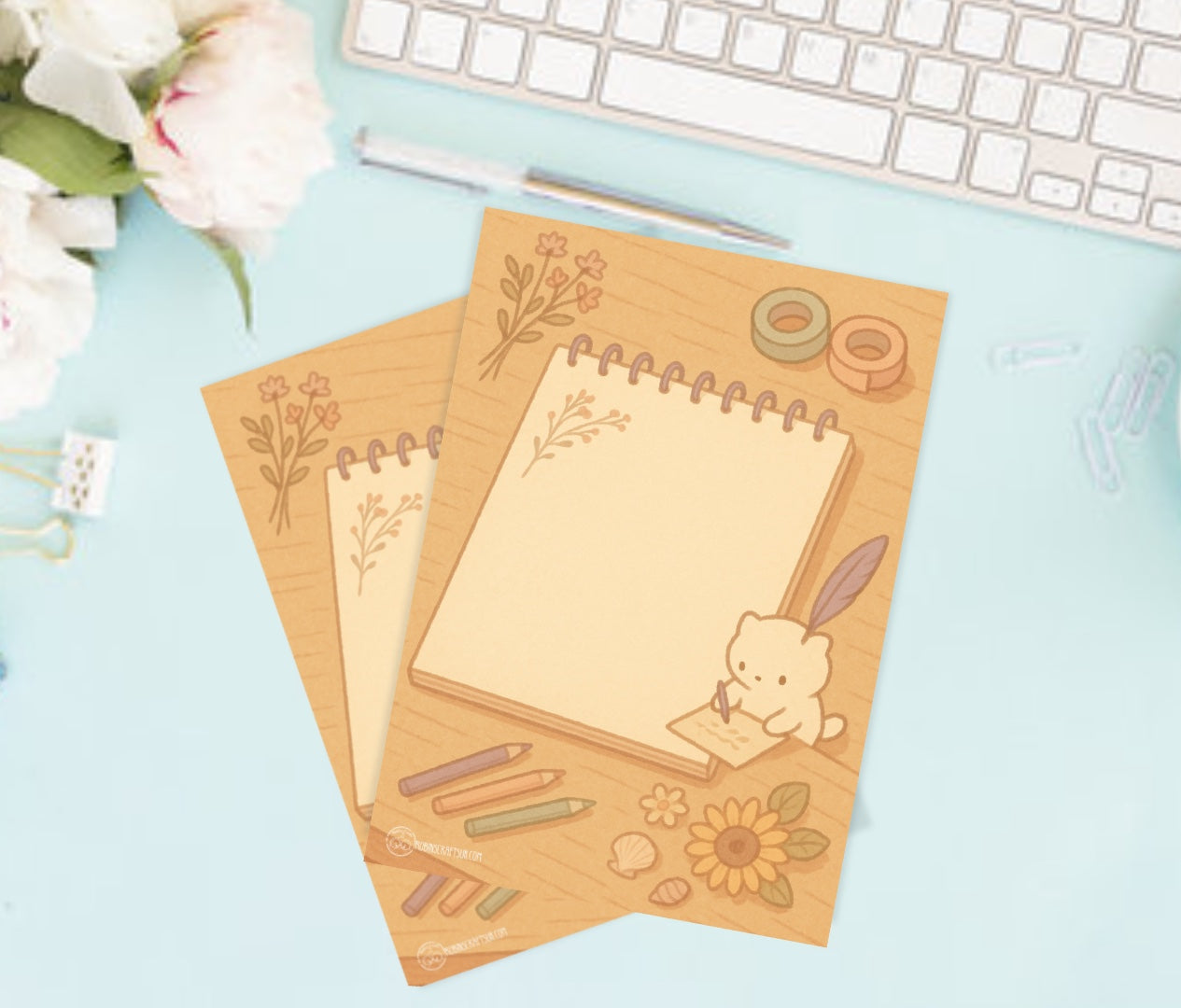 Summer evening note pad