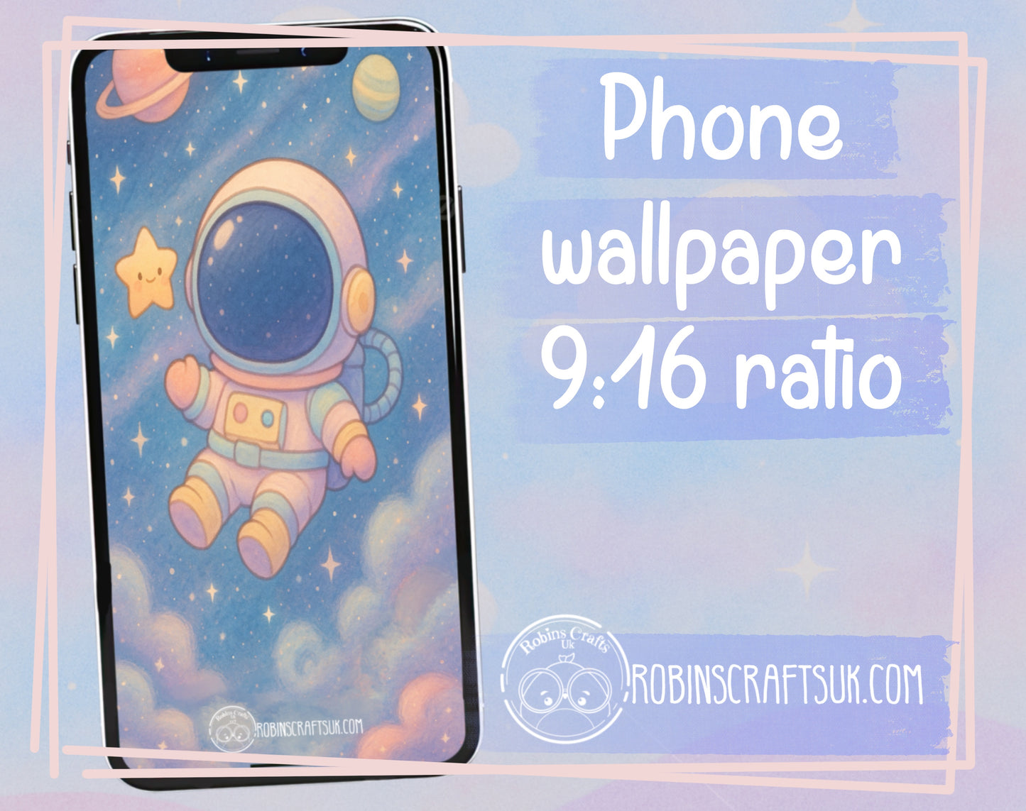 Pastel Space Digital Wallpaper | Dreamy Galaxy Background for iPad, Desktop & Phone | Soft Cosmic Art Download