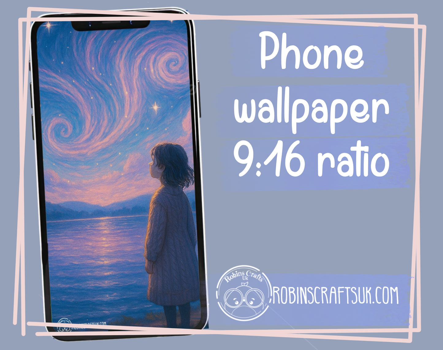 Skysong | Dreamy Star-Watching River Scene – Cozy Digital Wallpaper for iPad & Desktop