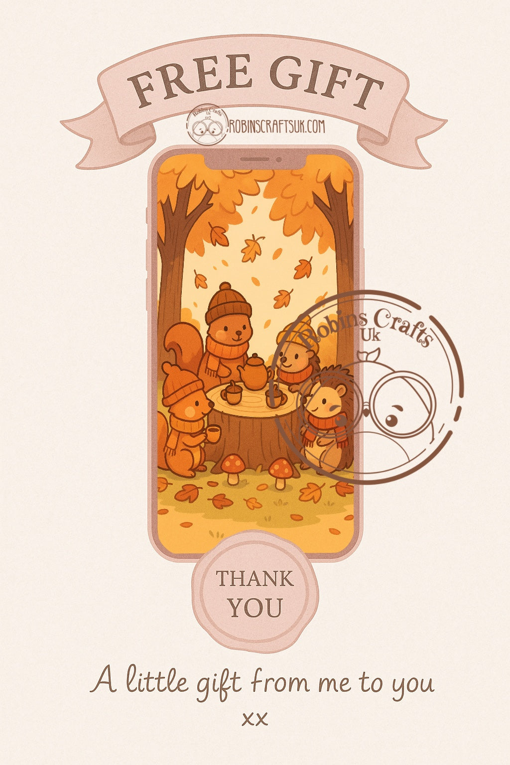 Woodland picnic wallpaper 26-09-25 freebie Friday