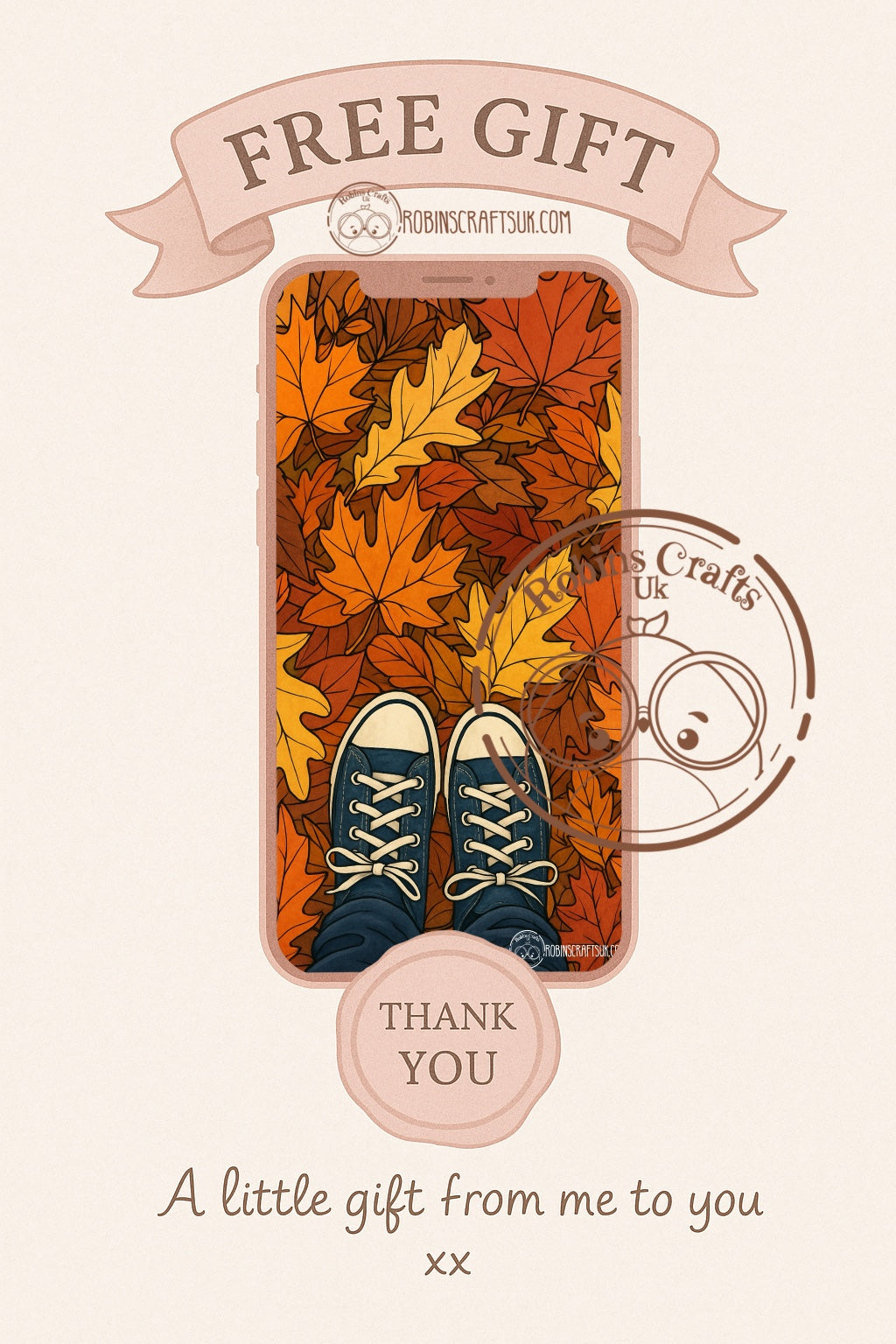 Crunchy leaves wallpaper 03-10-25 freebie Friday