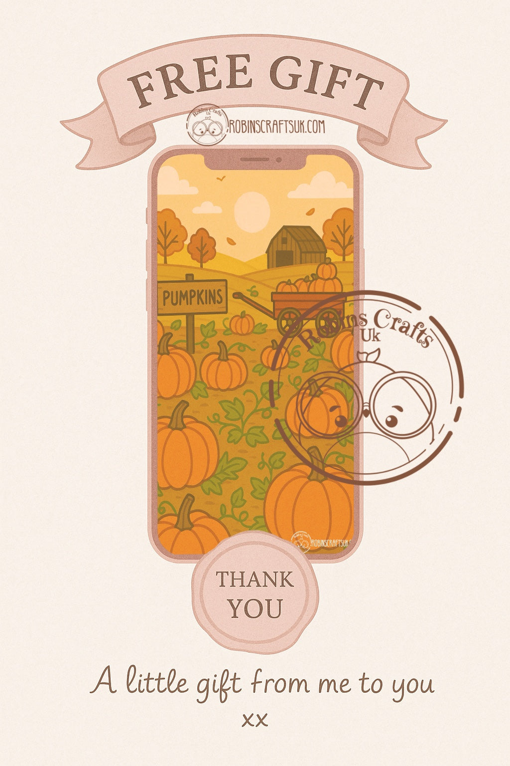 Pumpkin patch wallpaper 10-10-25 freebie Friday
