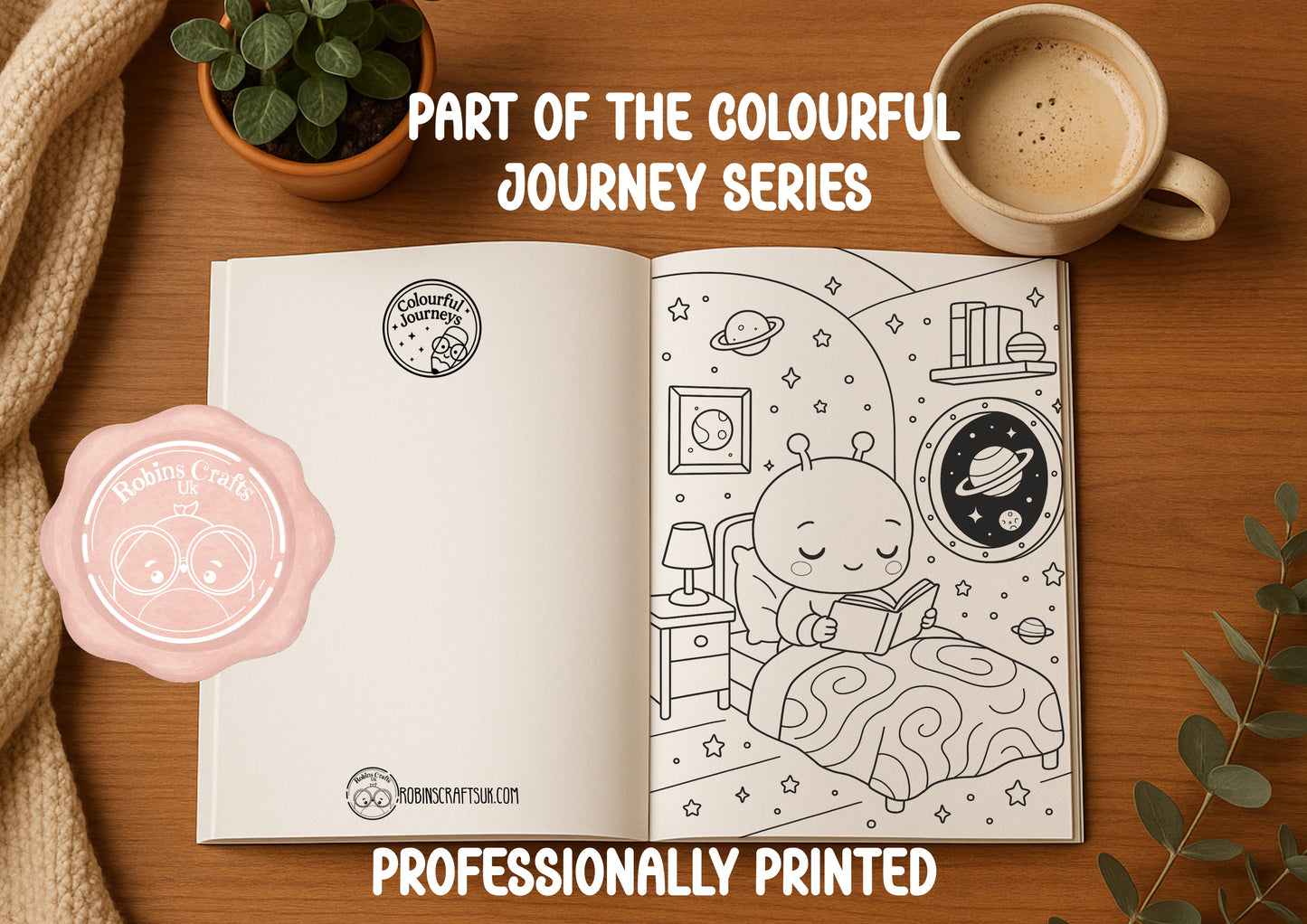 Cute Space original Space-themed pages-Whimsical Cute style (Colourful journeys edition)