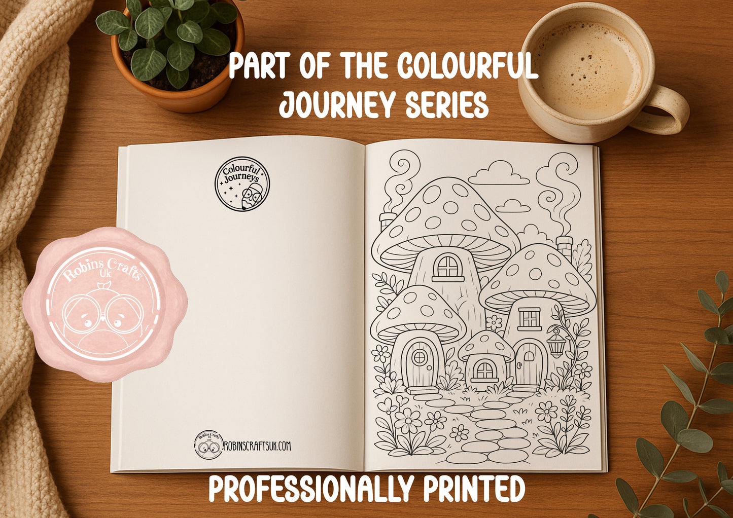 Magical Rooms original Room -themed pages-Whimsical Cute style (Colourful journeys edition)