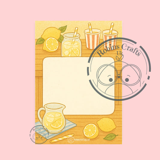Lemonade stand note pad