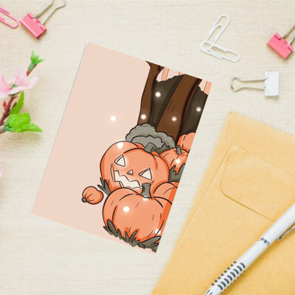 Happy pumpkins note pad - Kawaii Notepad - Hand-Illustrated A5/A6 | Robins Crafts UK