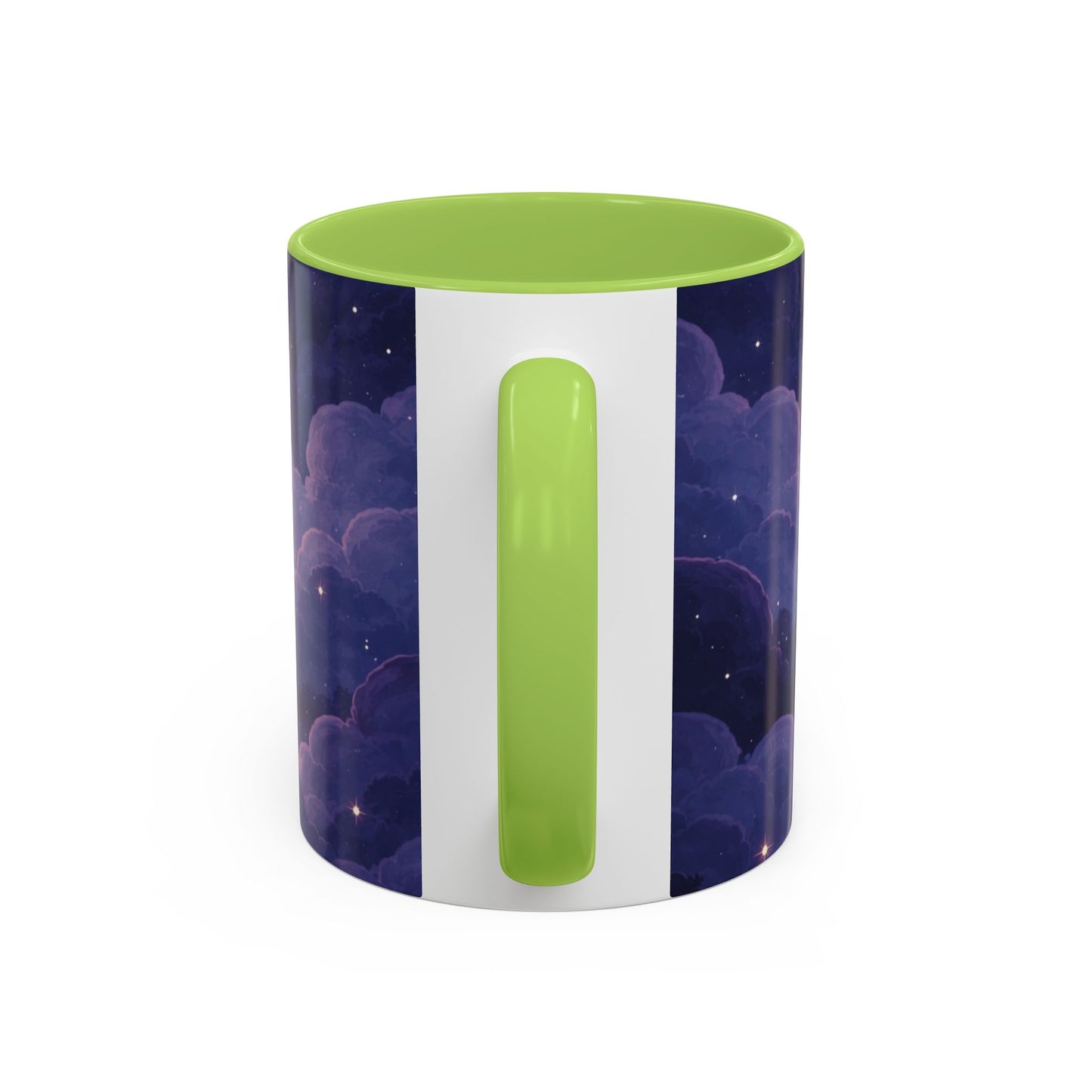 Crescent Night Sky Coffee Mug — Dreamy Purple Moonlit Landscape Accent Mug (11/15 oz)