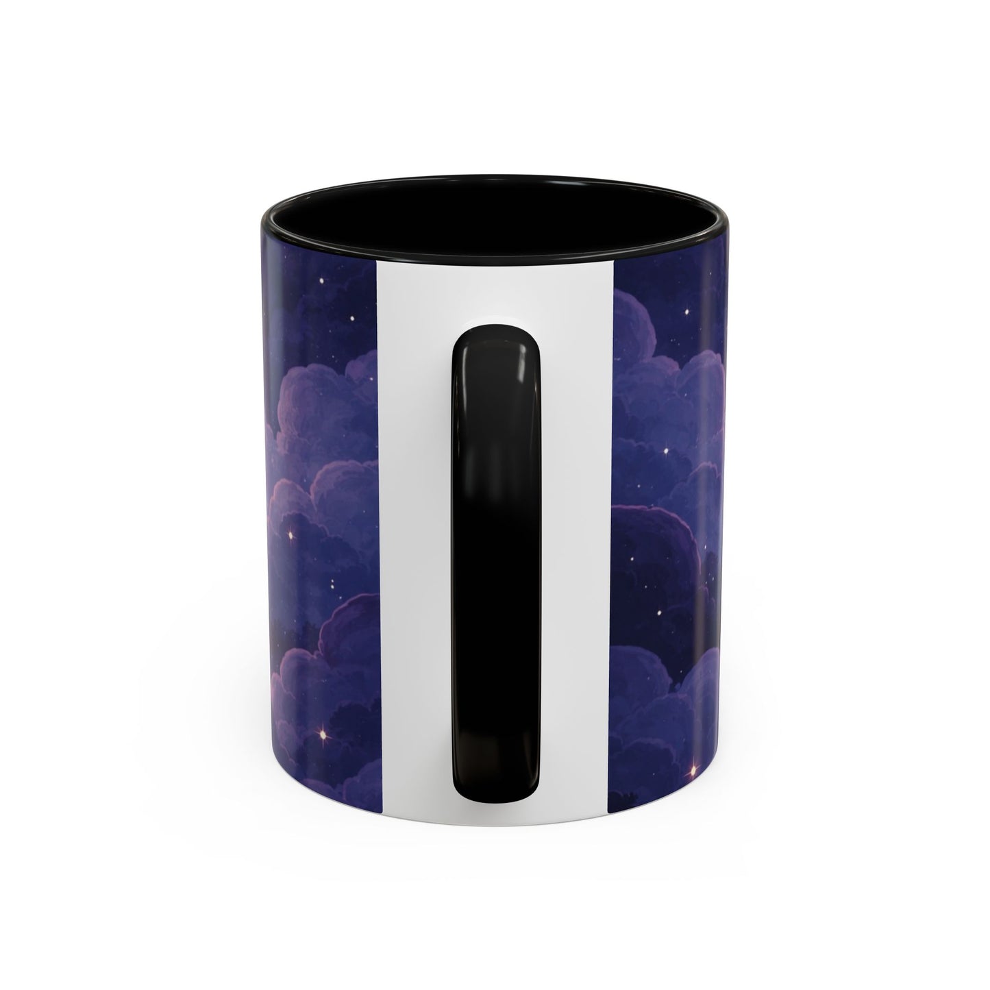 Crescent Night Sky Coffee Mug — Dreamy Purple Moonlit Landscape Accent Mug (11/15 oz)