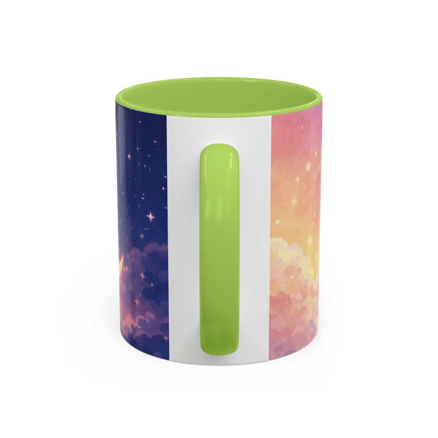 Crescent Moon Cloud Coffee Mug — Dreamy Night Sky Accent Mug