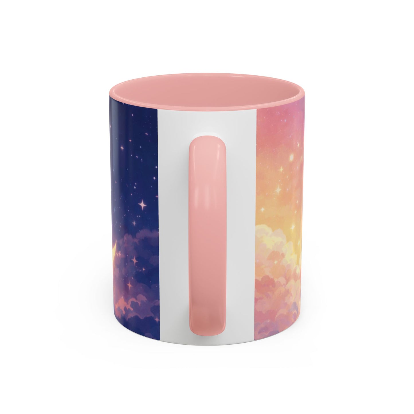 Crescent Moon Cloud Coffee Mug — Dreamy Night Sky Accent Mug