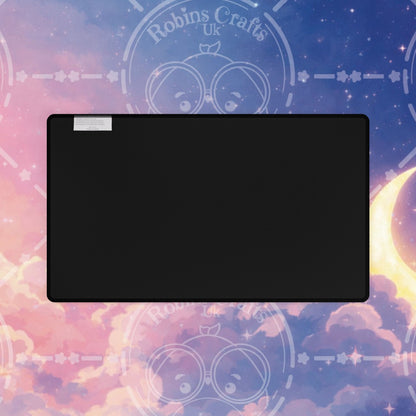 Celestial Moon & Clouds Desk Mat — Pastel Galaxy Gaming/Office Mouse Pad