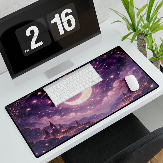 Mystic Moonlight Desk Mat — Large Fantasy Gaming/Office Mousepad
