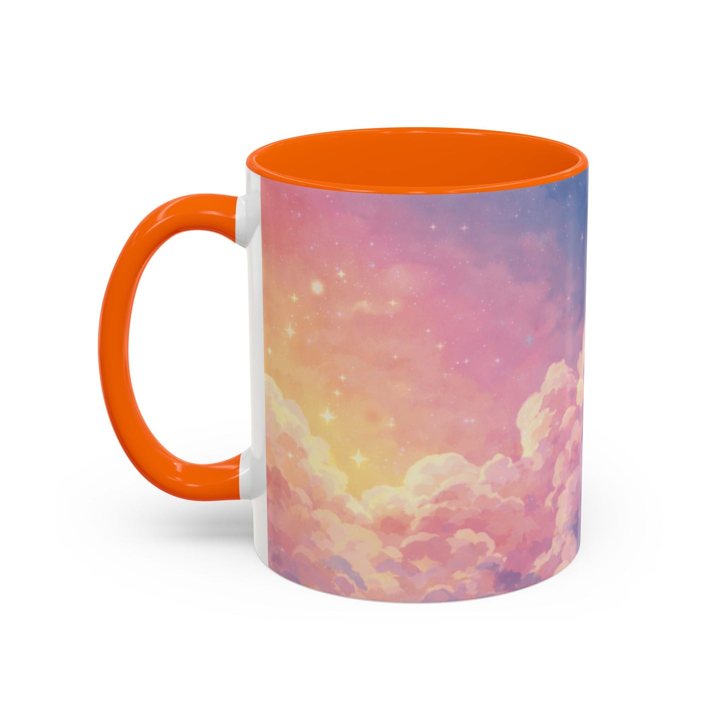 Crescent Moon Cloud Coffee Mug — Dreamy Night Sky Accent Mug
