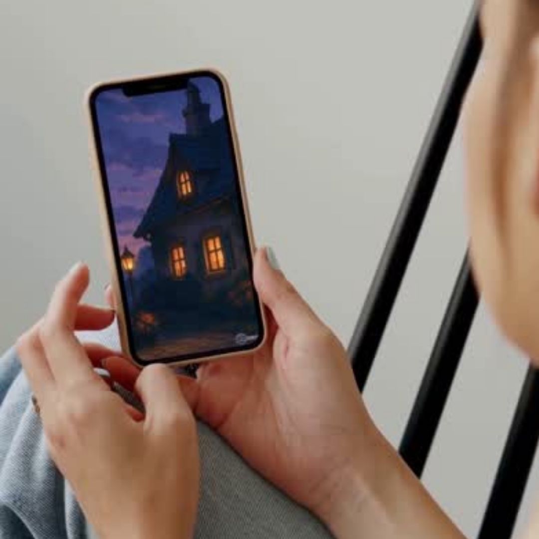 Twilight at Briar Corner wallpaper – illustrated Digital Wallpaper Download | Art wallpaper