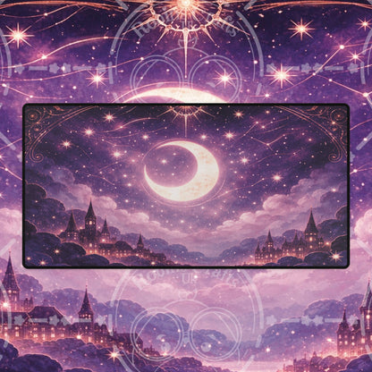 Mystic Moonlight Desk Mat — Large Fantasy Gaming/Office Mousepad