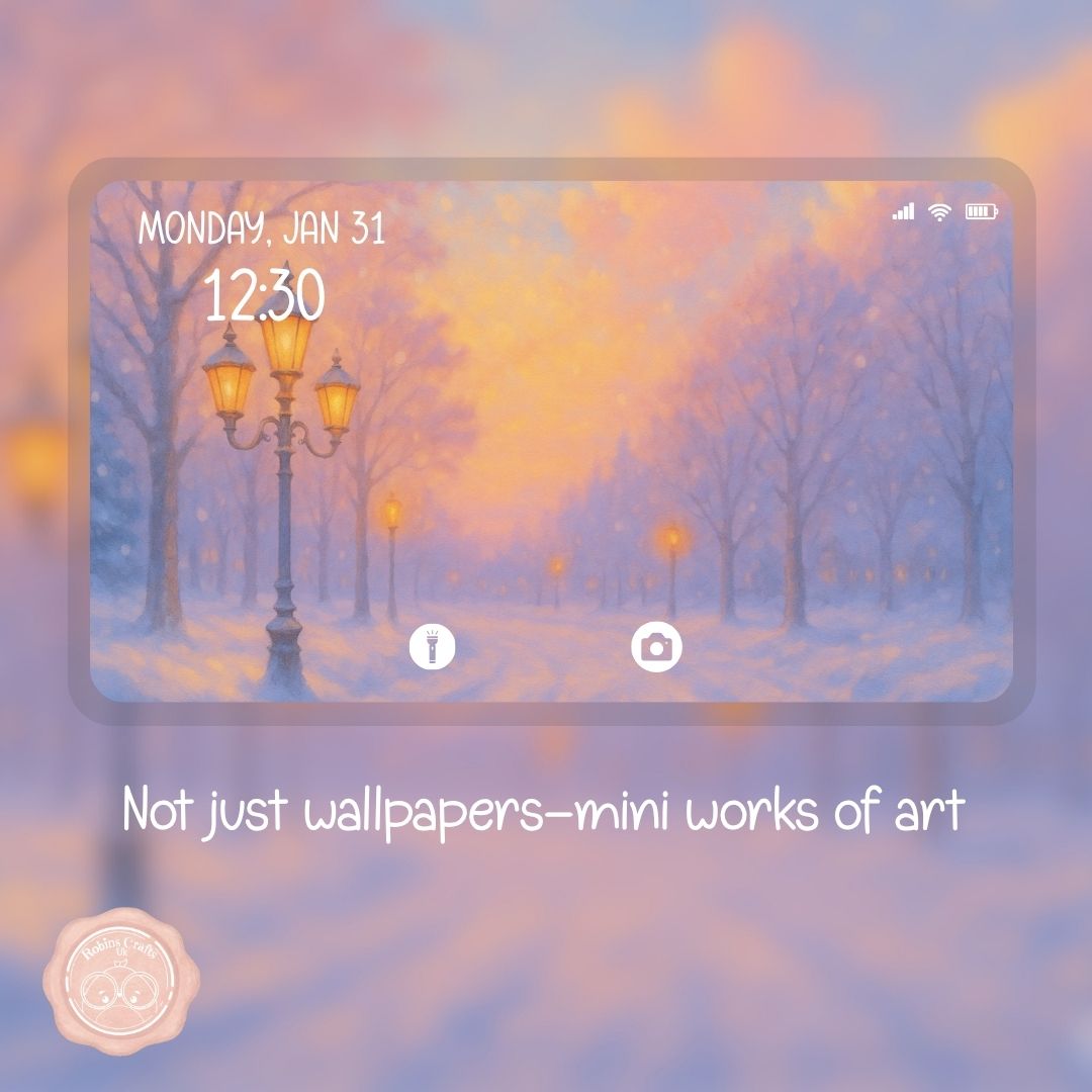Winter Wall wallpaper – illustrated Digital Wallpaper Download | Art wallpaper