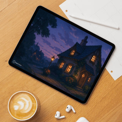 Twilight at Briar Corner wallpaper – illustrated Digital Wallpaper Download | Art wallpaper