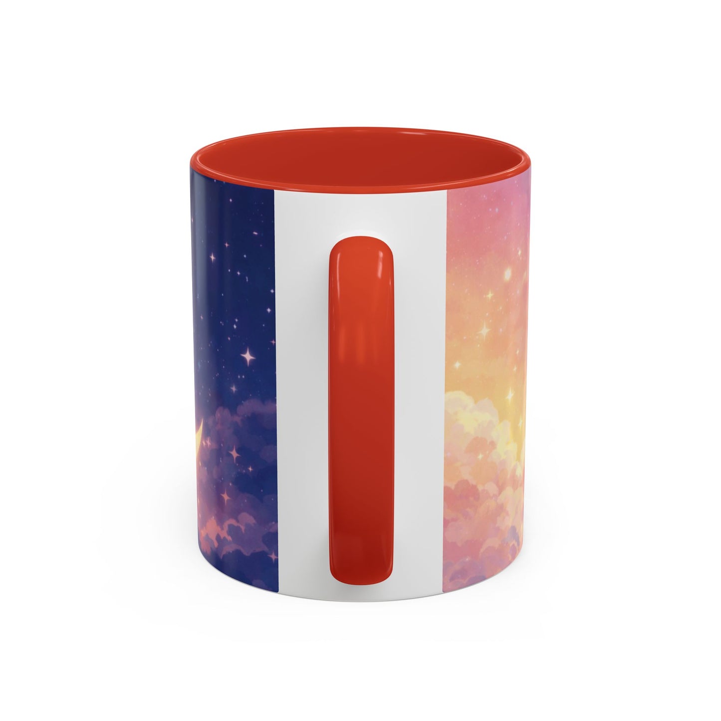 Crescent Moon Cloud Coffee Mug — Dreamy Night Sky Accent Mug