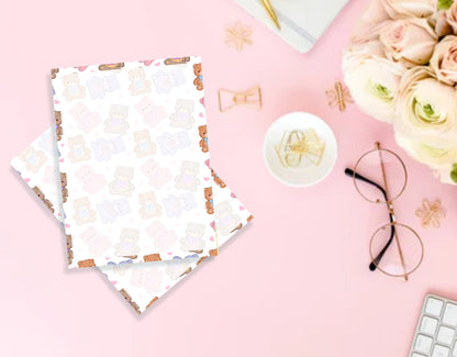Lots of bears - Kawaii Notepad - Hand-Illustrated A5/A6 | Robins Crafts UK