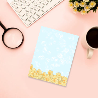 Puddle of Ducks Kawaii Notepad - Hand-Illustrated A5/A6 | Robins Crafts UK