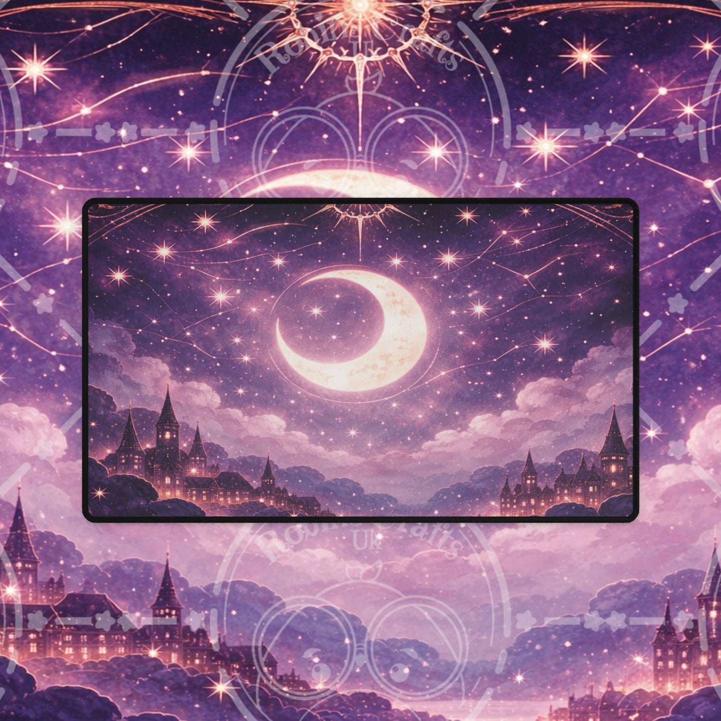 Mystic Moonlight Desk Mat — Large Fantasy Gaming/Office Mousepad