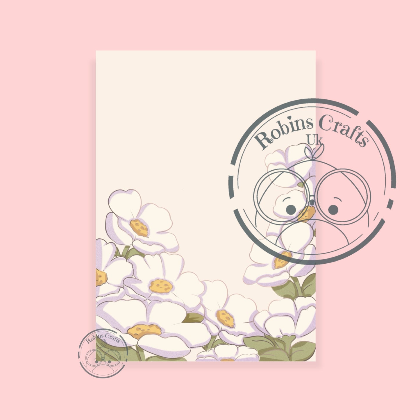 Spring daisys note pad