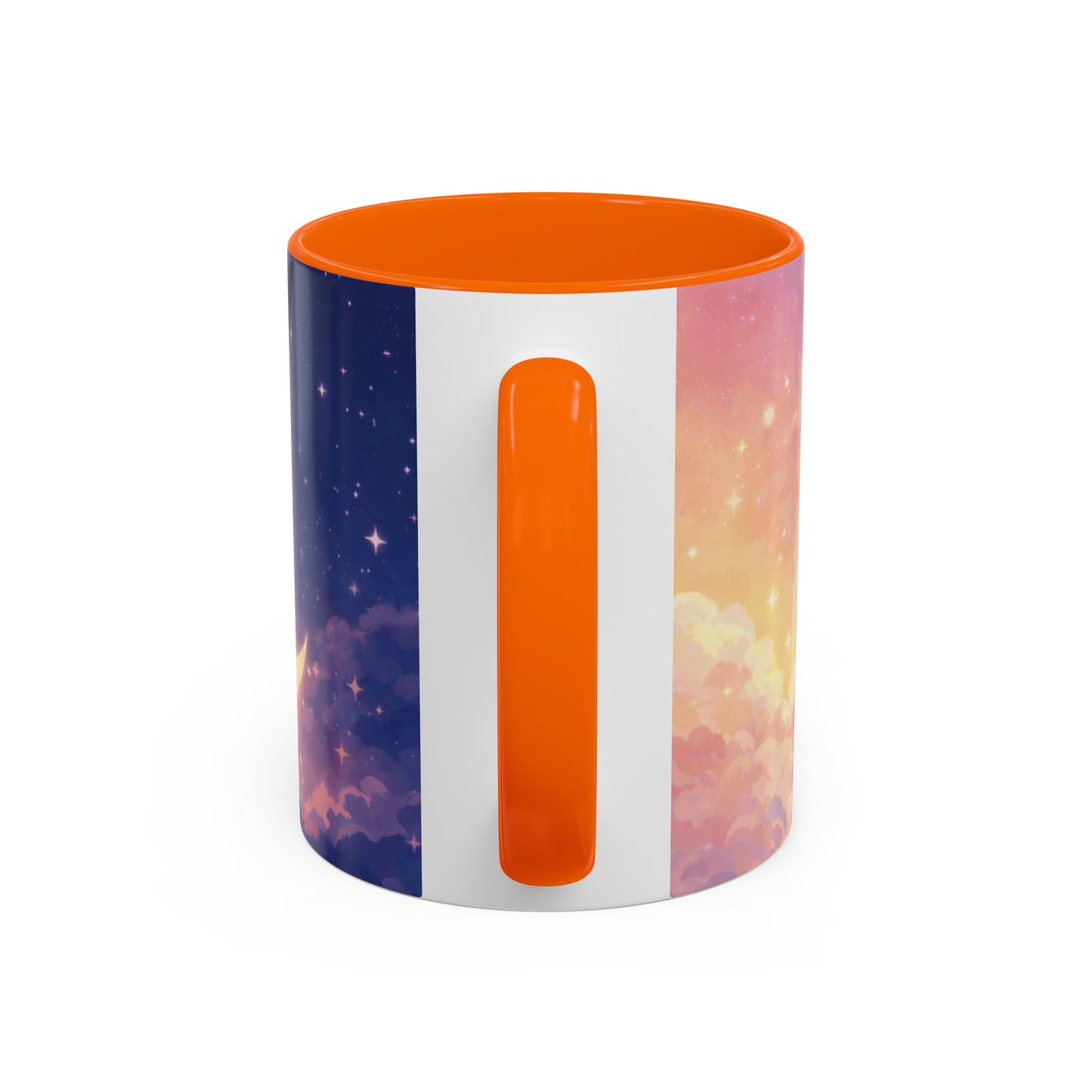 Crescent Moon Cloud Coffee Mug — Dreamy Night Sky Accent Mug