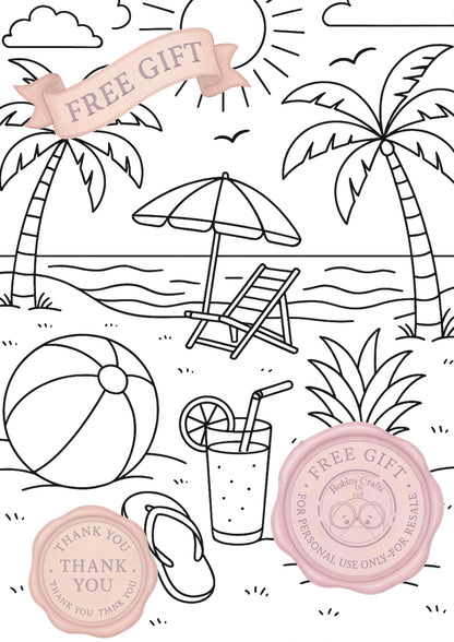 Summer fun 23-05-25 colouring page