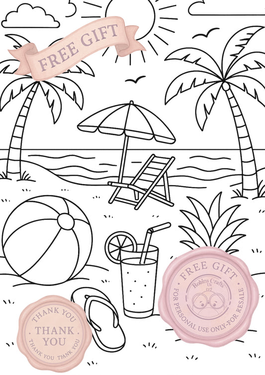 Summer fun 23-05-25 colouring page