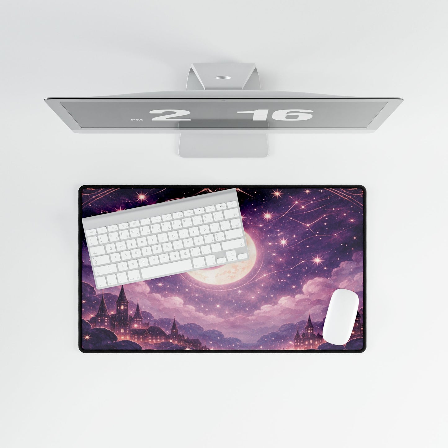 Mystic Moonlight Desk Mat — Large Fantasy Gaming/Office Mousepad