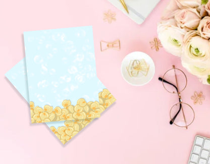 Puddle of Ducks Kawaii Notepad - Hand-Illustrated A5/A6 | Robins Crafts UK