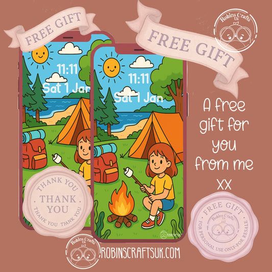 Summer  camping wallpaper 18-07-25 - Freebie Friday Gift – Aesthetic Phone Background | Instant Download
