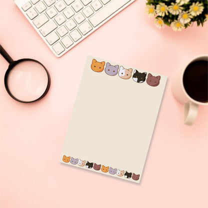 Kitty smiles - Kawaii Notepad - Hand-Illustrated A5/A6 | Robins Crafts UK