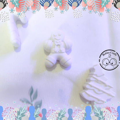 Paint your own winter kit, Paint your own Halloween mini figure craft kit - Handmad