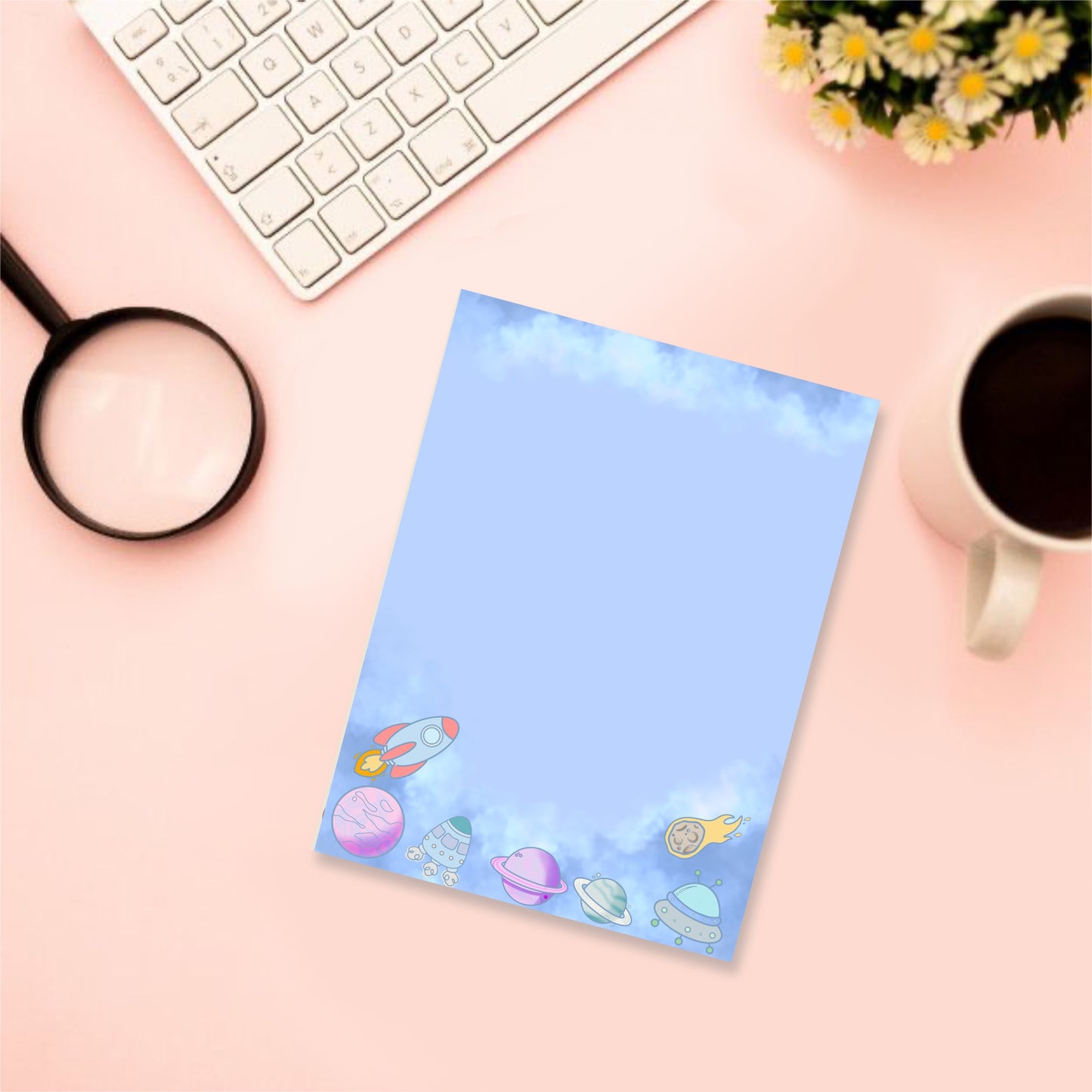 Kawaii space note pad