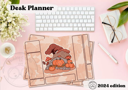 Pumpkin blank desk planner