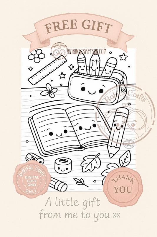 Back to school colouring page 05-09-25 freebie Friday