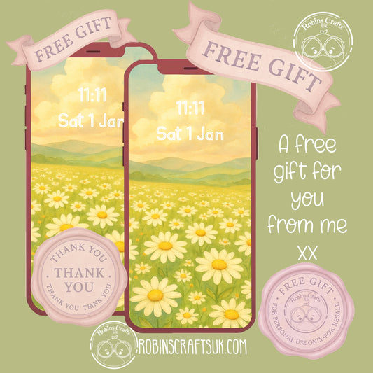 Field of daisies-Free phone wallpaper