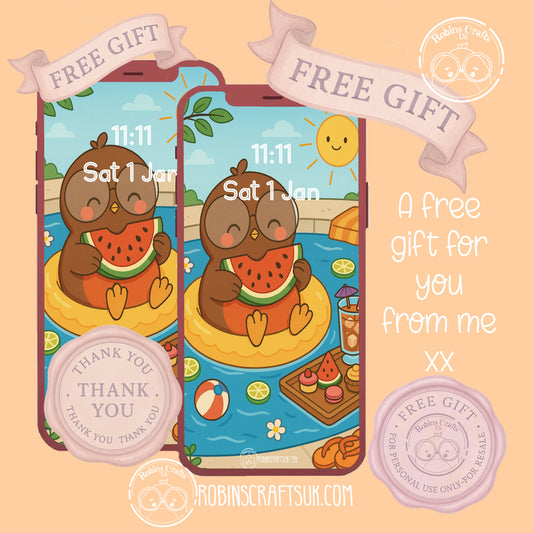 Watermelon summer wallpaper 25-07-25 - Freebie Friday Gift – Aesthetic Phone Background | Instant Download