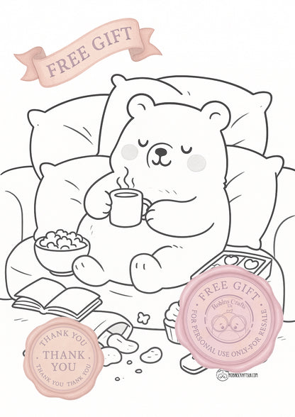 Lazy day colouring page 08-08-25 colouring page