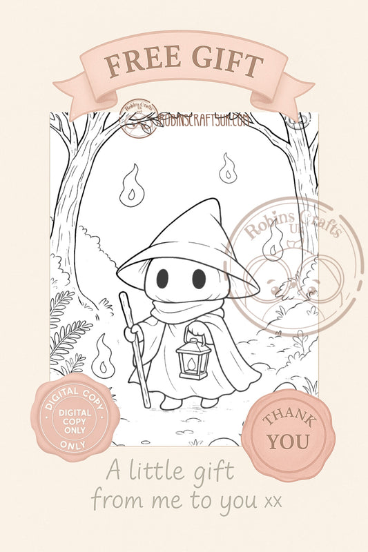 Wandering colouring page 17-10-25 freebie Friday
