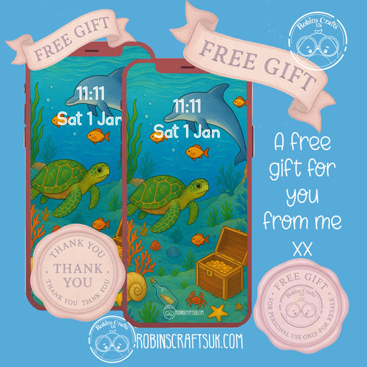 under the sea wallpaper 16-08-25 - Freebie Friday Gift – Aesthetic Phone Background | Instant Download