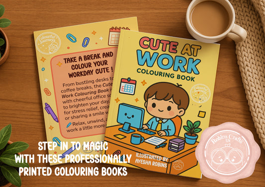 Cute at Work original Work-themed pages-Whimsical Cute style (Colourful journeys edition)