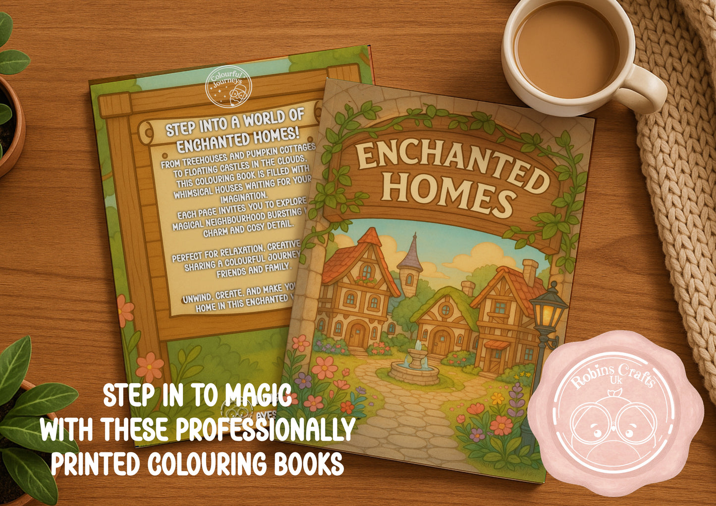 Enchanted Homes original House-themed pages-Whimsical Cute style (Colourful journeys edition)
